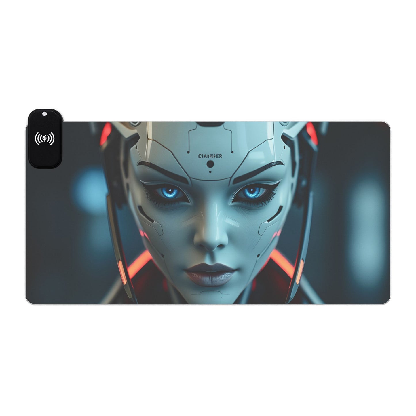 LED Gaming Mouse Pad with Wireless Charging - Futuristic Design for Gamers, Desk Accessory, Tech Gift, Gaming Setup