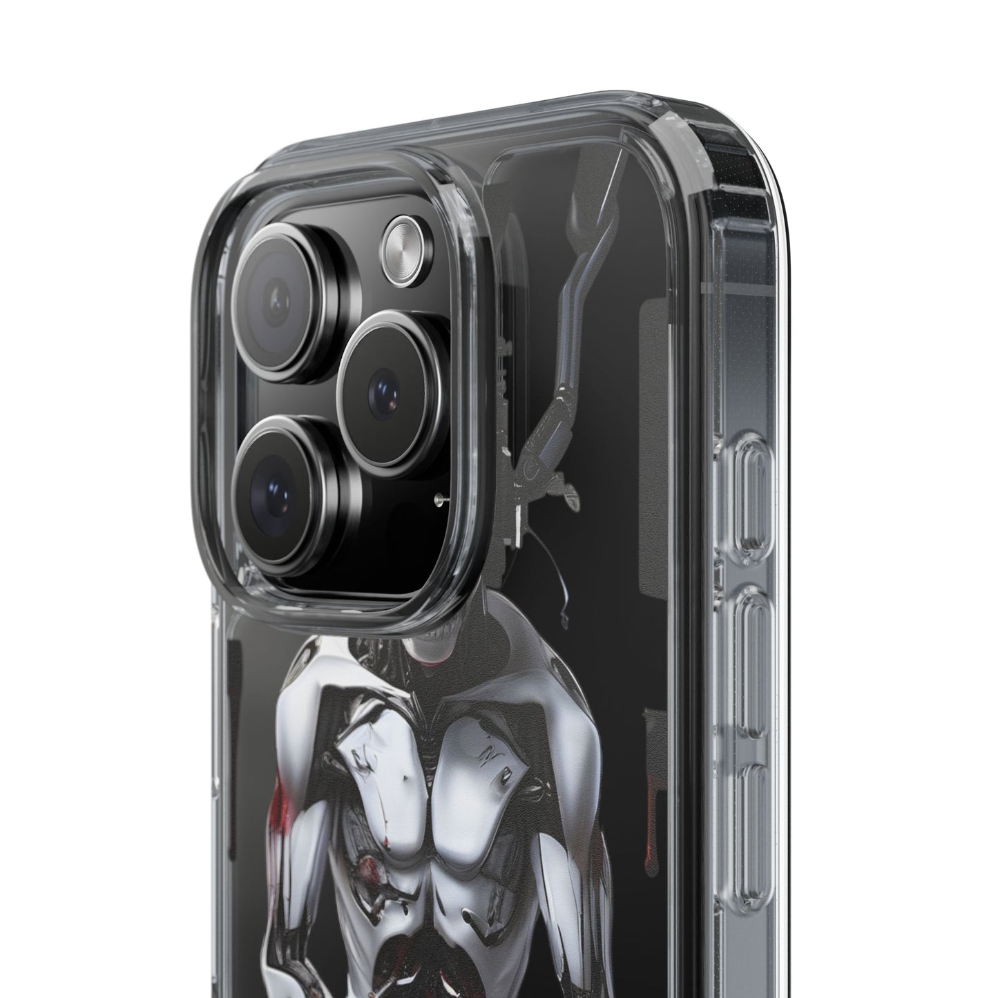 Clear Phone Cases with Cyber Design