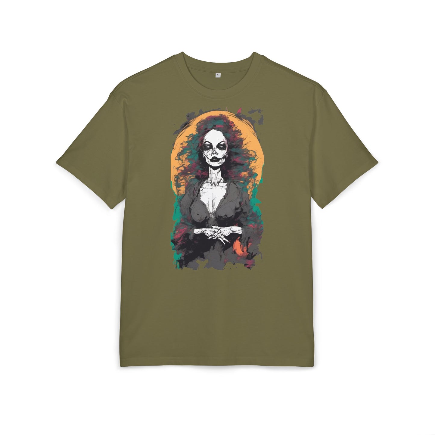 Gothic Art Oversized Tee - Perfect for Halloween Celebrations, Casual Outfits, Gift for Art Lovers, Unique Graphic Tee, Spooky Style