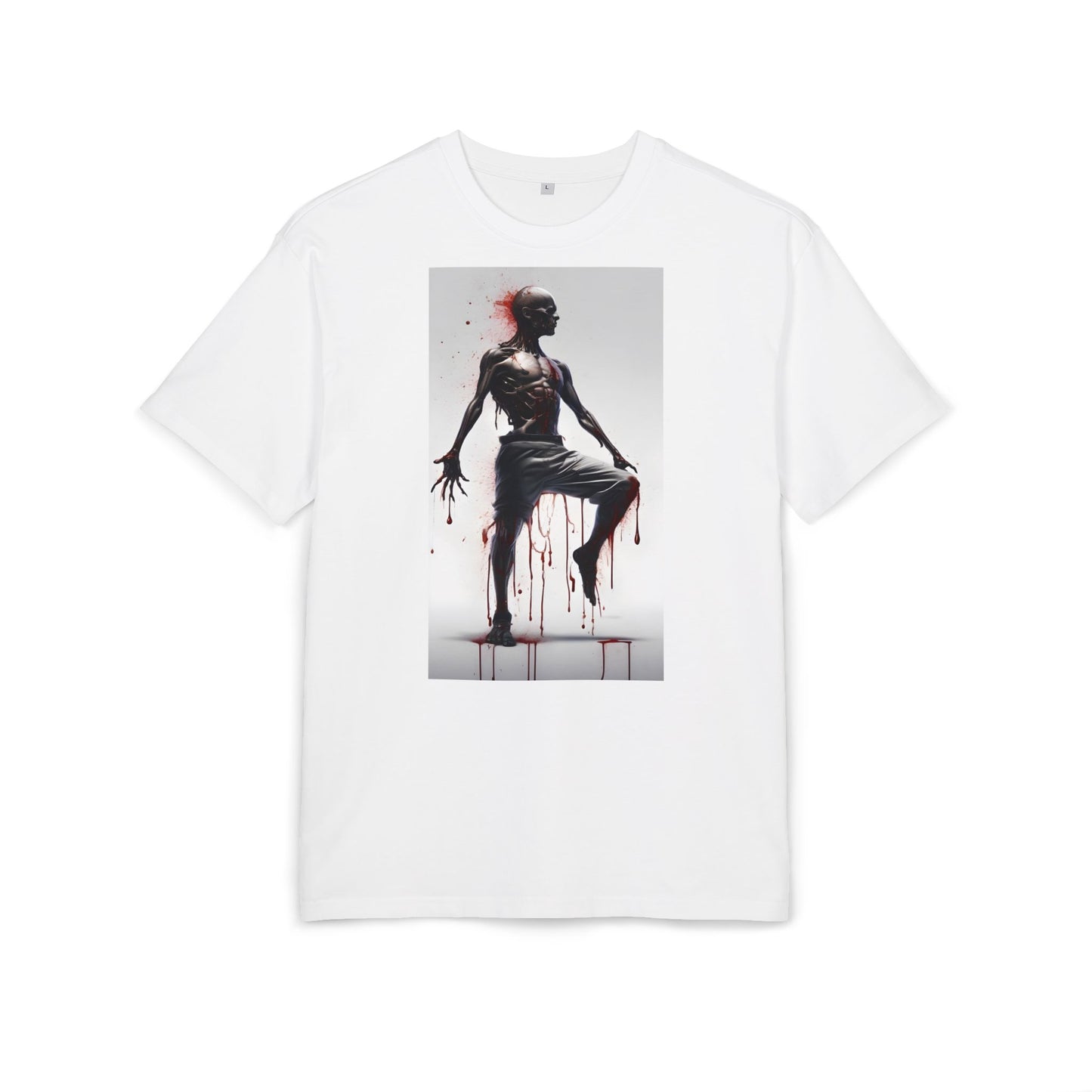 Bold Artistic Unisex Tee, Casual Street Style Shirt, Comfortable Graphic Top, Gift for Art Lovers, Unique Fashion Statement