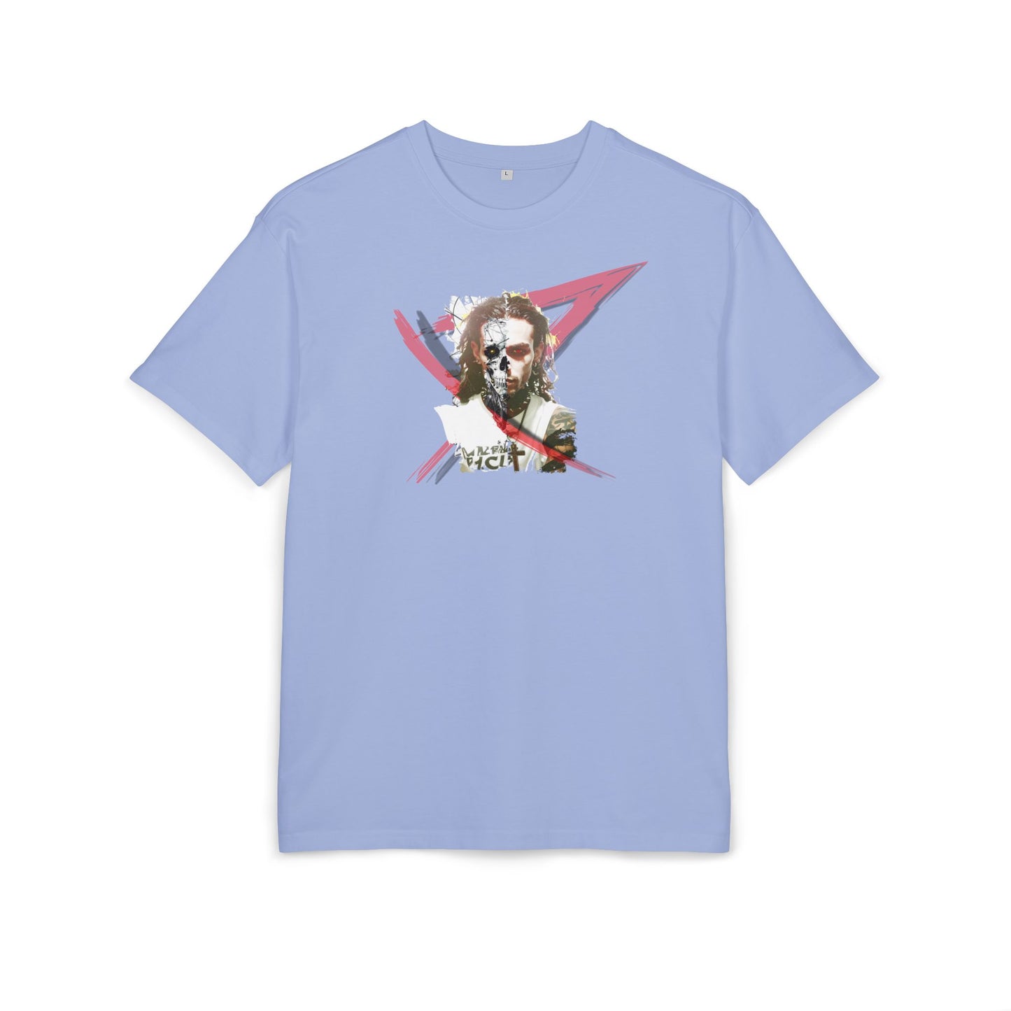 Unisex Heavy Oversize Tee with Artistic Design, Casual T-Shirt, Graphic Tee for Art Lovers, Gift for Creative Friends, Trendy Streetwear