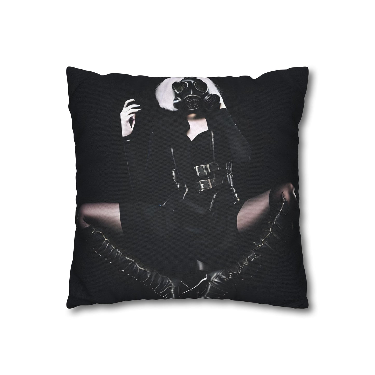 Gothic Glam Pillows, Square Cushion Covers, Elegant Home Decor, Statement Throw, Dark Aesthetic Gifts, Modern Bedroom Accent