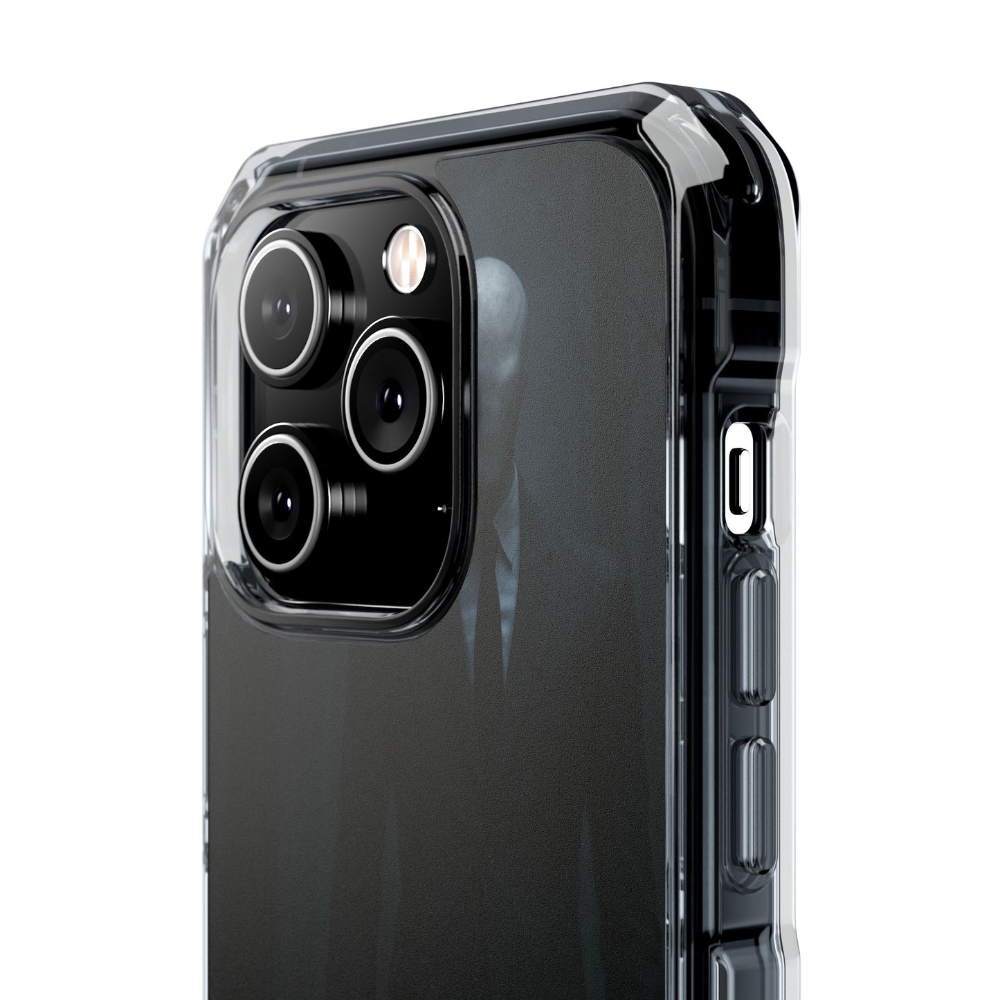 Sleek Phone Case with Minimalist Horror Design of Slenderman, Slim Protective Case, Unique Gift for Horror Lovers, Clear Impact-Resistant Case