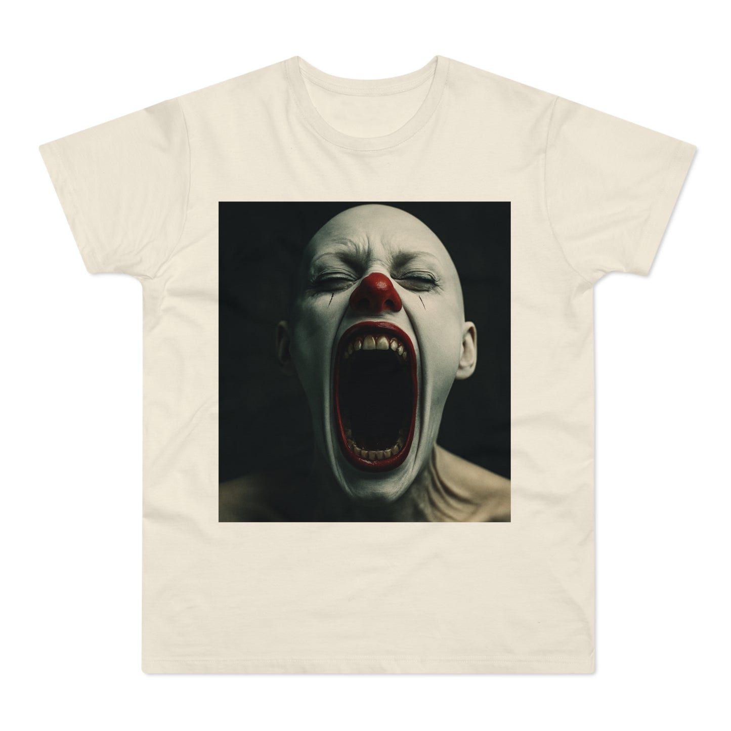 Creepy Clown Graphic T-Shirt, Scary Shirt for Halloween, Horror Movie Fans, Unique Gift for Him, Unisex Casual Wear