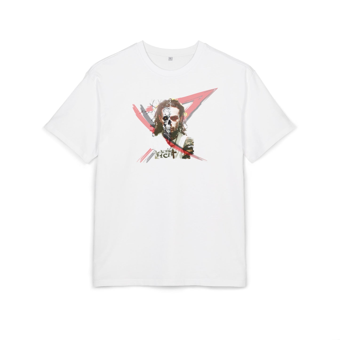 Unisex Heavy Oversize Tee with Artistic Design, Casual T-Shirt, Graphic Tee for Art Lovers, Gift for Creative Friends, Trendy Streetwear