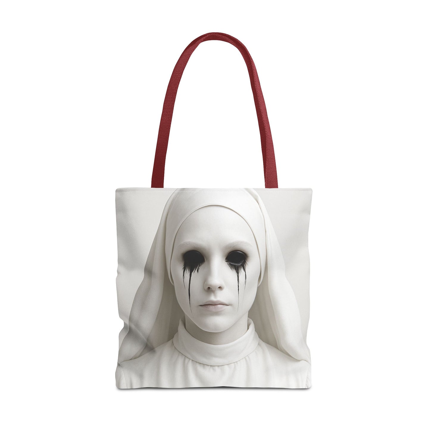 Eerie Art Tote Bag, Creepy Canvas Bag, Gothic Handbag, Unique Gift for Halloween, Spooky Decor, Horror Lover Accessories