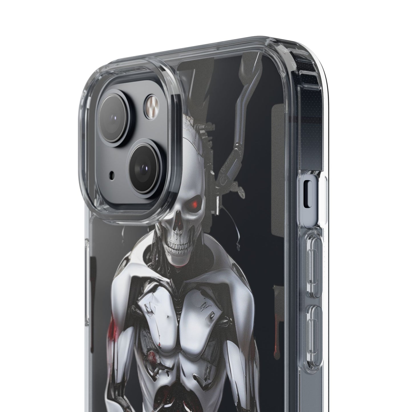 Clear Phone Cases with Cyber Design