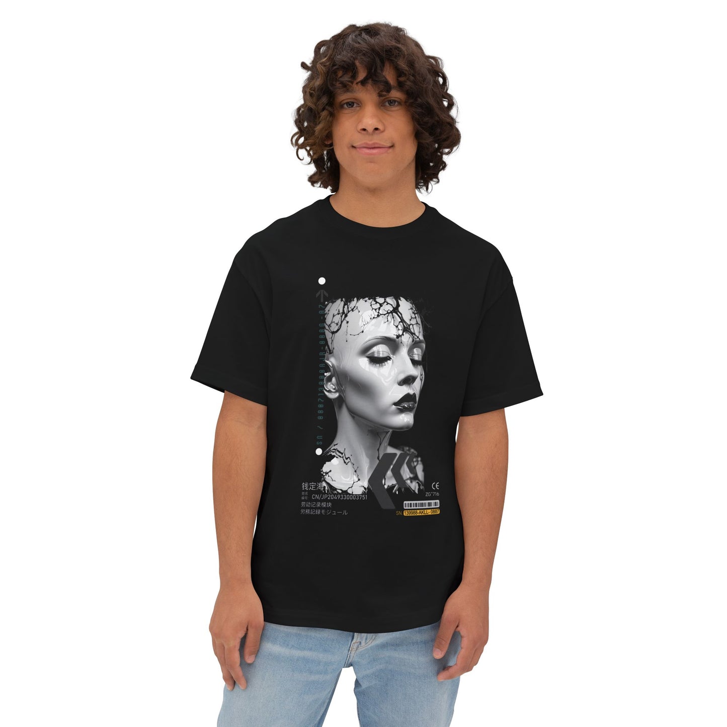 Chic Graphic Tee, Unisex Streetwear, Trendy Oversized Shirt, Modern Art T-Shirt, Casual Wear for Everyday Style