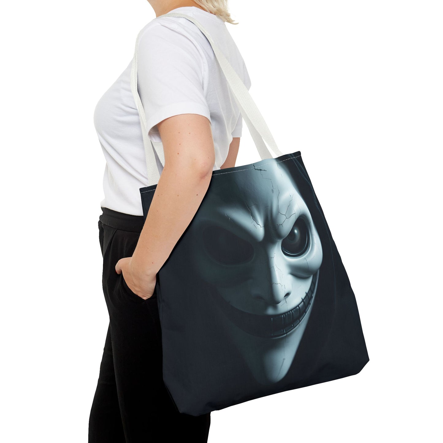 Spooky Character Tote Bag | Halloween Accessory, Trick or Treat Bag, Eco-Friendly Shopper, Gift for Fans, Unique Design