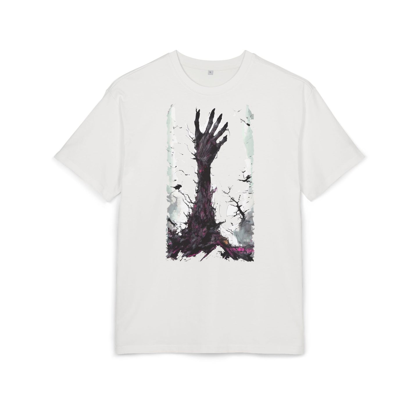 Artistic Oversized Unisex Tee, Graphic Tee, Casual Wear, Streetwear Style, Gift for Art Lovers, Unique T-Shirt Design