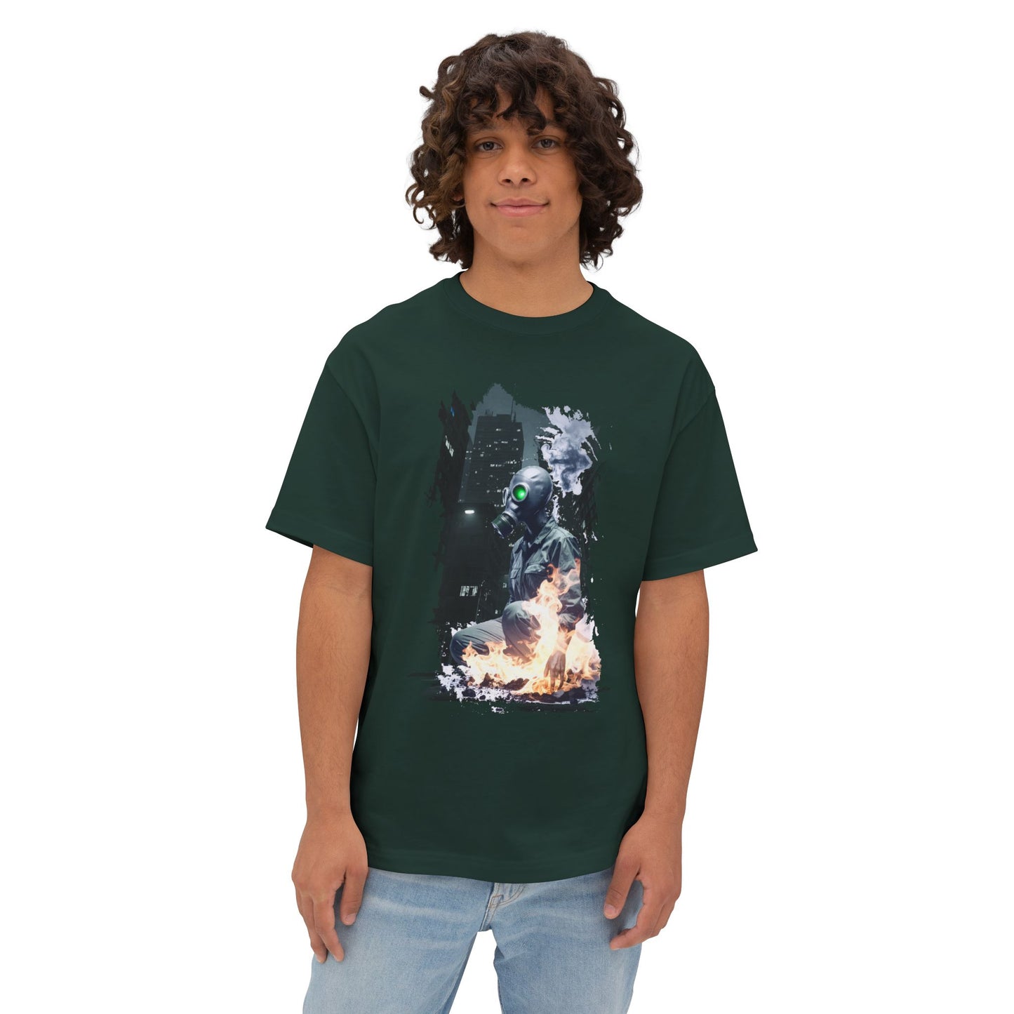Cool Graffiti Monster Tee, Unisex Boxy T-Shirt, Streetwear Fashion, Graphic Tee, Unique Urban Style