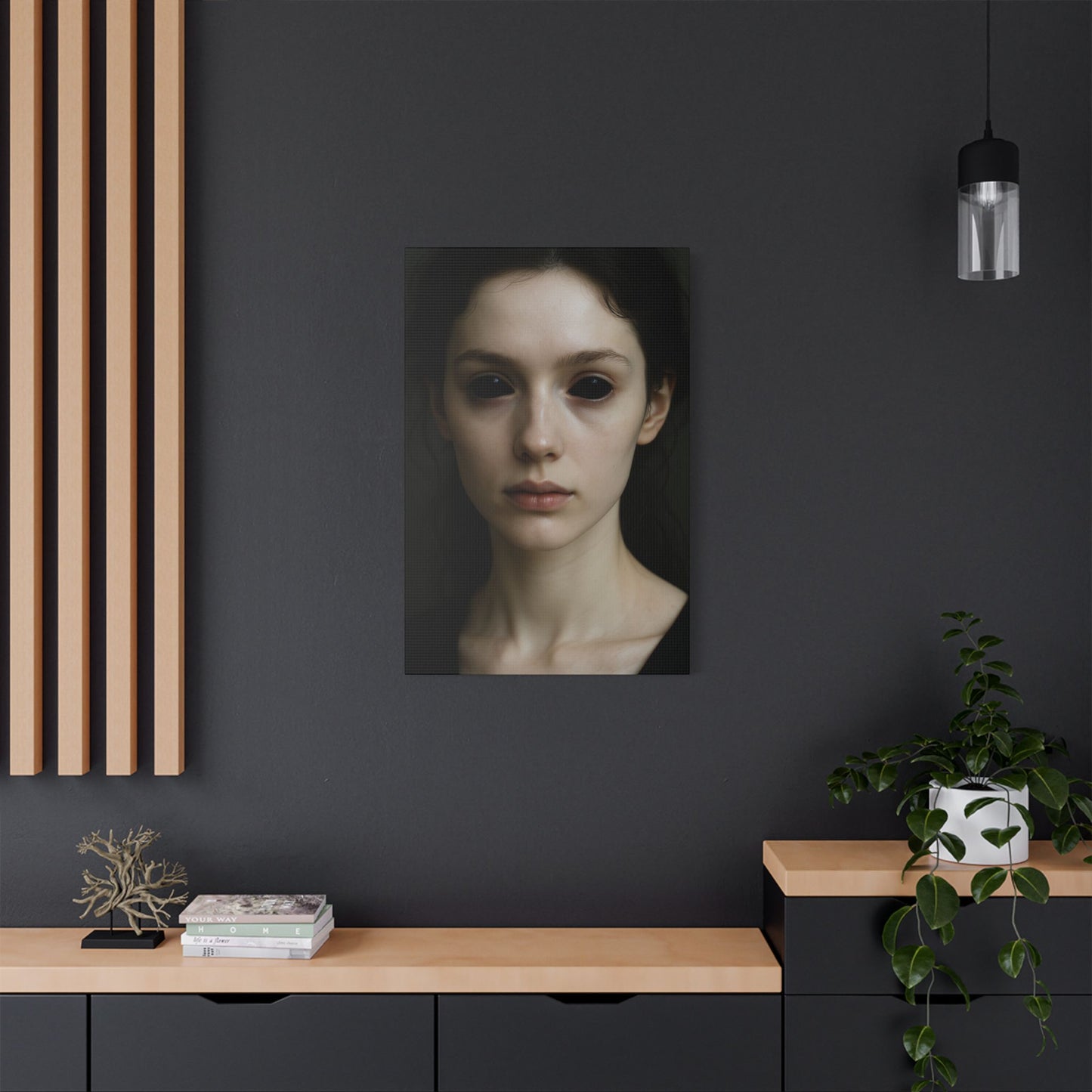 Mysterious Art Print, Surreal Wall Decor, Unique Home Accent, Modern Aesthetic, Gothic Wall Art