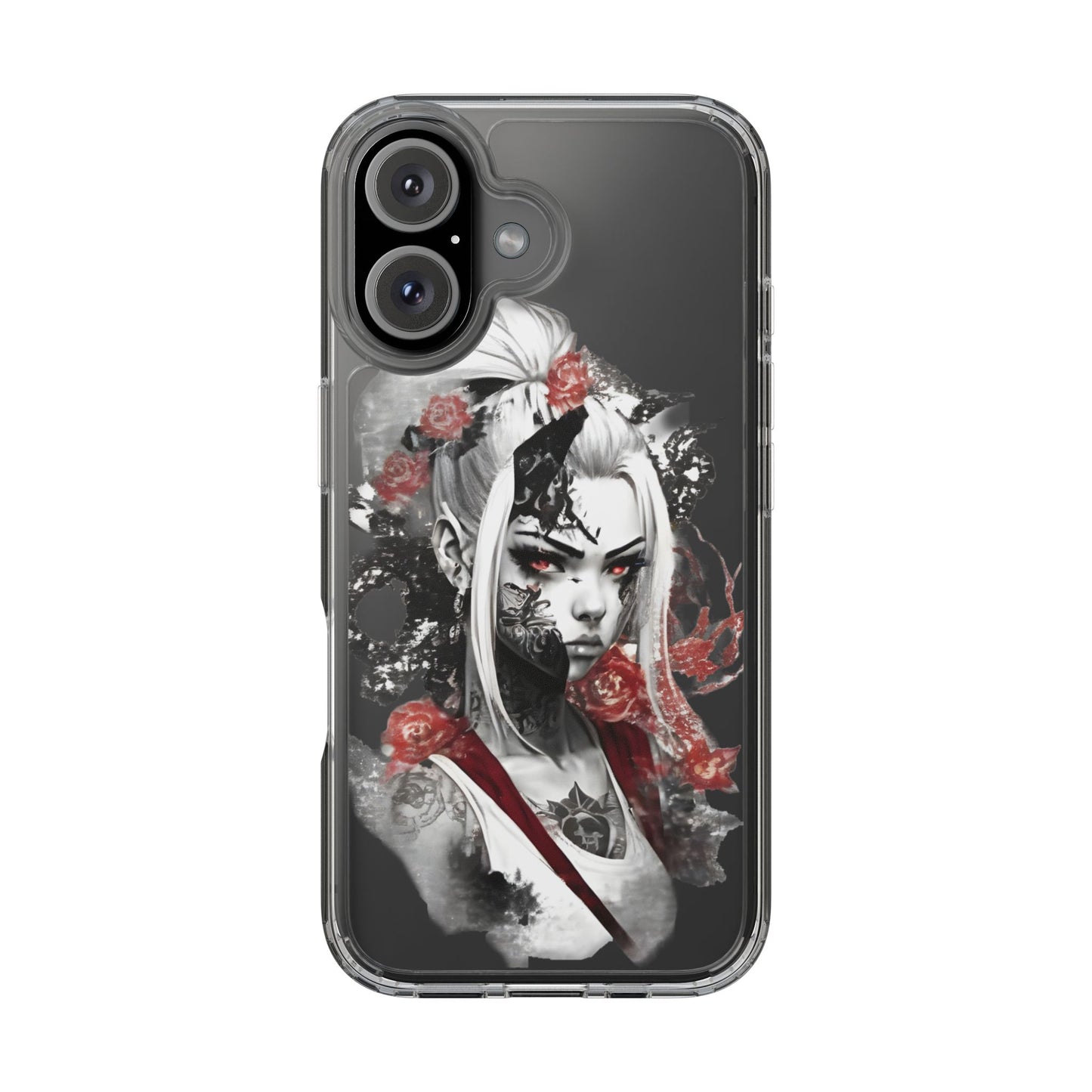 Mystical Warrior Clear Phone Case - Stylish & Protective