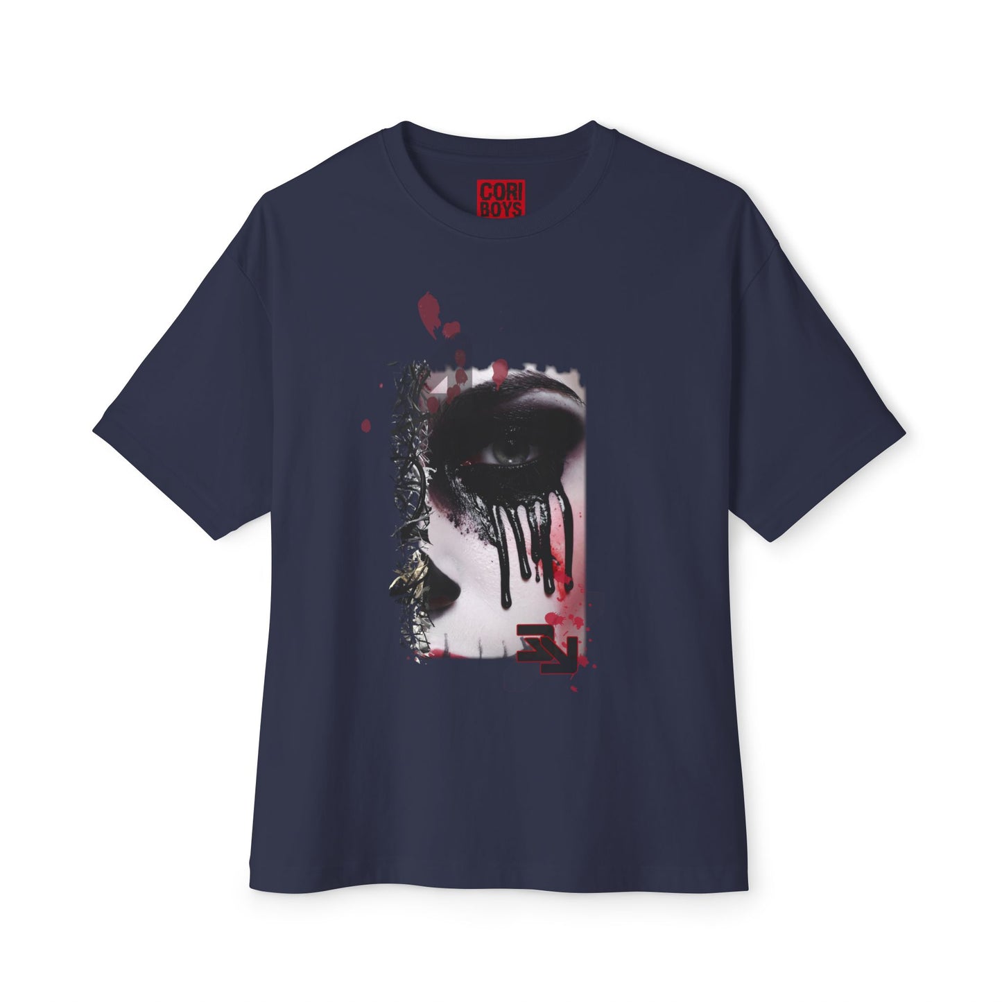 Chic Oversized Graphic Tee - Edgy Art Shirt, Casual Everyday Wear, Fashion Statement, Gift for Art Lovers, Unisex Street Style