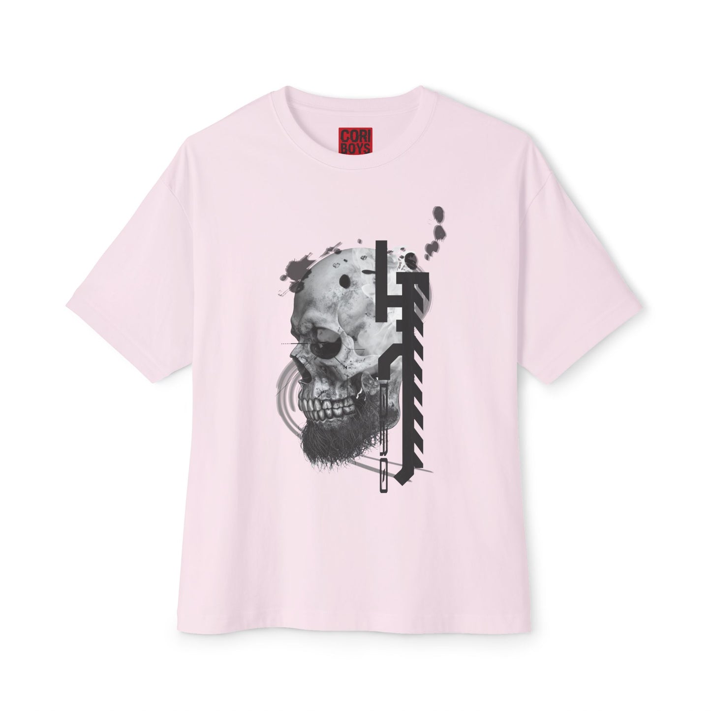 Gothic Skull Oversized Tee, Unisex Graphic T-Shirt, Edgy Streetwear Top, Alternative Fashion Apparel, Casual Wear for Events