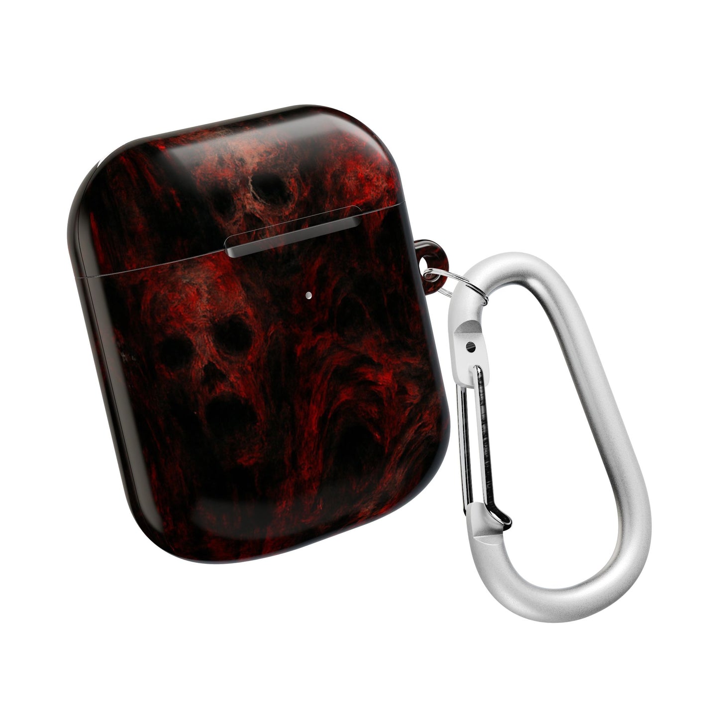 Stylish AirPod Cases with a Bold Red Marble Design, Unique Accessories for Music Lovers, Perfect Gift for Teens, Great for Holidays