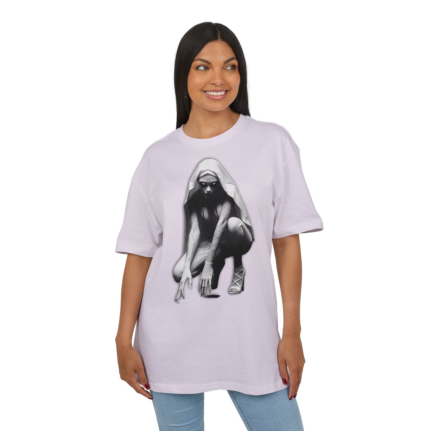Urban Style Unisex Heavy Oversize Tee with Edgy Design
