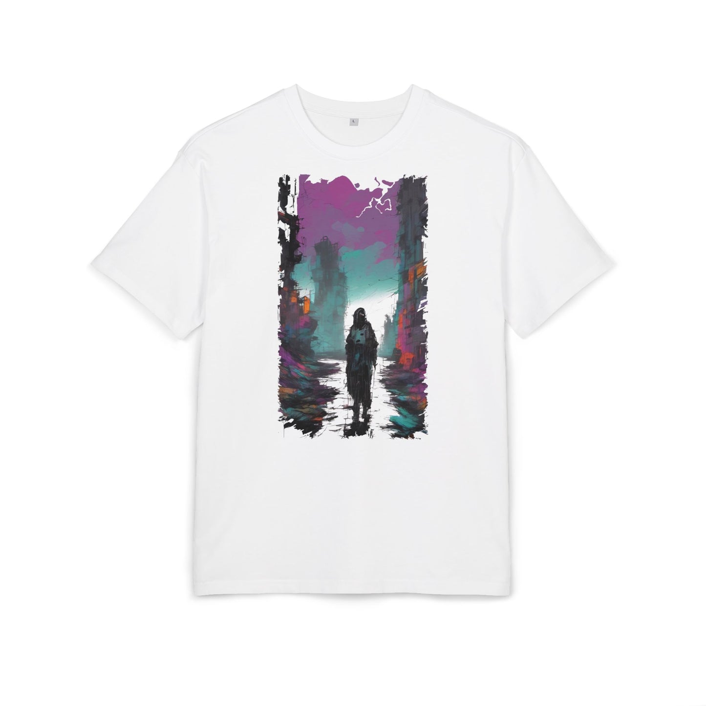Unisex Oversized Graphic Tee with Forest Silhouette | Comfy Casual Wear, Gift for Nature Lovers, Ideal for Camping, Hiking, Everyday Style