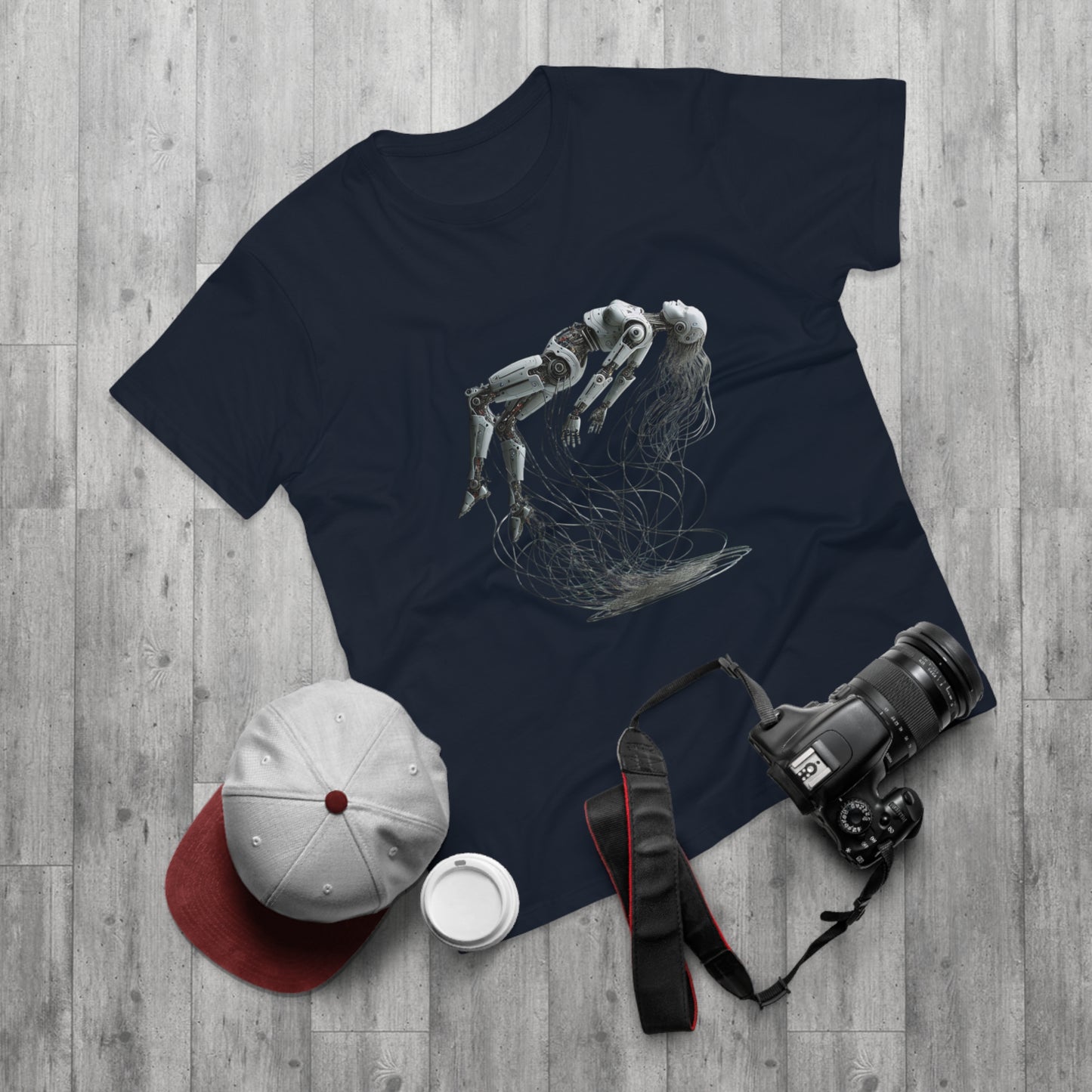 Futuristic Graphic Tee, Cool Unisex T-Shirt for Tech Enthusiasts, Gift for Birthdays, Casual Wear, Unique Art Shirt