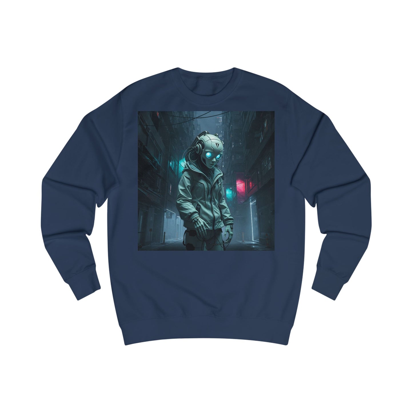 Futuristic Astronaut Unisex Sweatshirt, Cozy Casual Wear, Science Fiction Apparel, Perfect Gift for Space Lovers, Ideal for Cozy Nights