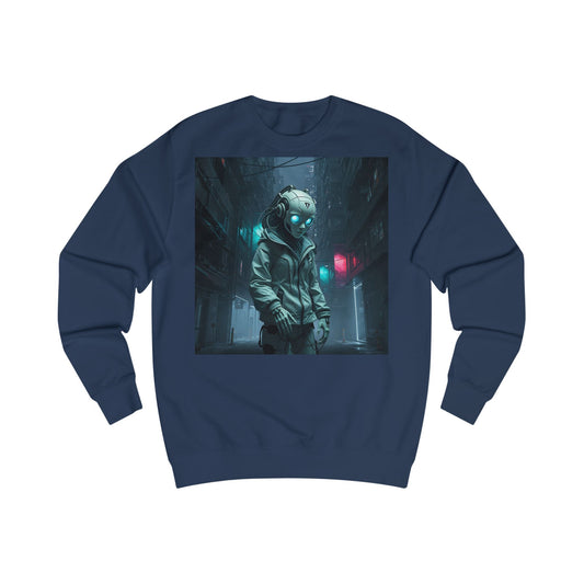 Futuristic Astronaut Unisex Sweatshirt, Cozy Casual Wear, Science Fiction Apparel, Perfect Gift for Space Lovers, Ideal for Cozy Nights