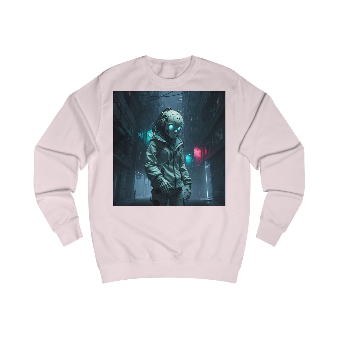 Futuristic Astronaut Unisex Sweatshirt, Cozy Casual Wear, Science Fiction Apparel, Perfect Gift for Space Lovers, Ideal for Cozy Nights