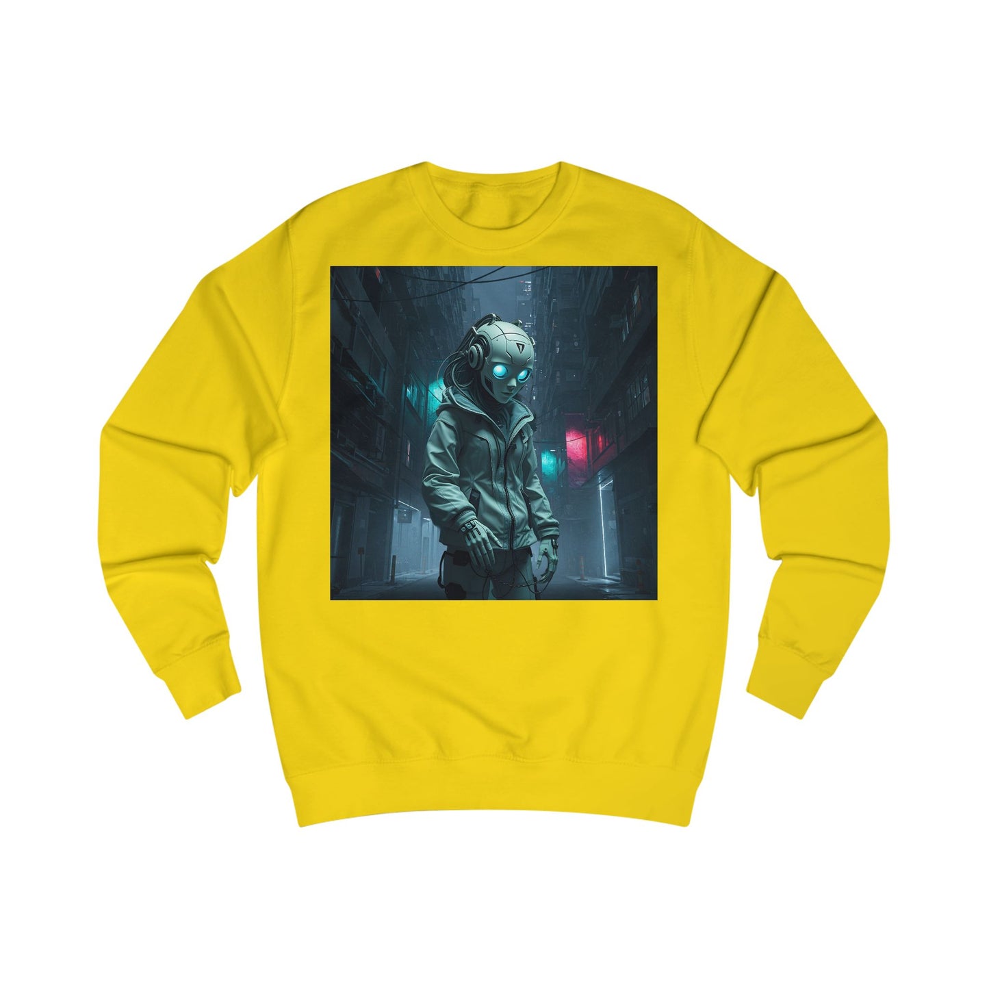 Futuristic Astronaut Unisex Sweatshirt, Cozy Casual Wear, Science Fiction Apparel, Perfect Gift for Space Lovers, Ideal for Cozy Nights