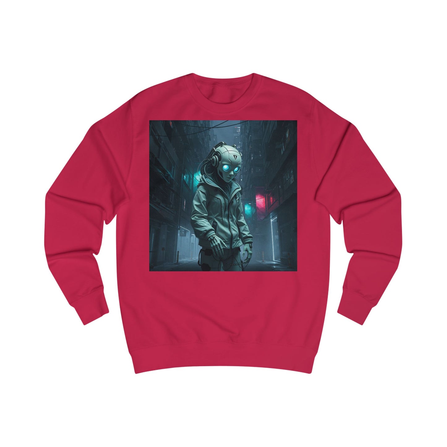 Futuristic Astronaut Unisex Sweatshirt, Cozy Casual Wear, Science Fiction Apparel, Perfect Gift for Space Lovers, Ideal for Cozy Nights