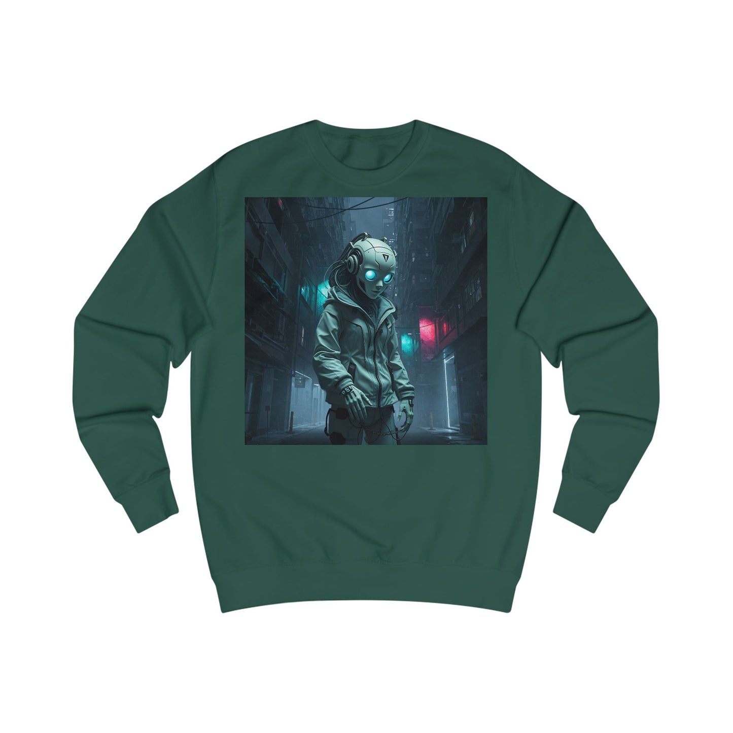 Futuristic Astronaut Unisex Sweatshirt, Cozy Casual Wear, Science Fiction Apparel, Perfect Gift for Space Lovers, Ideal for Cozy Nights
