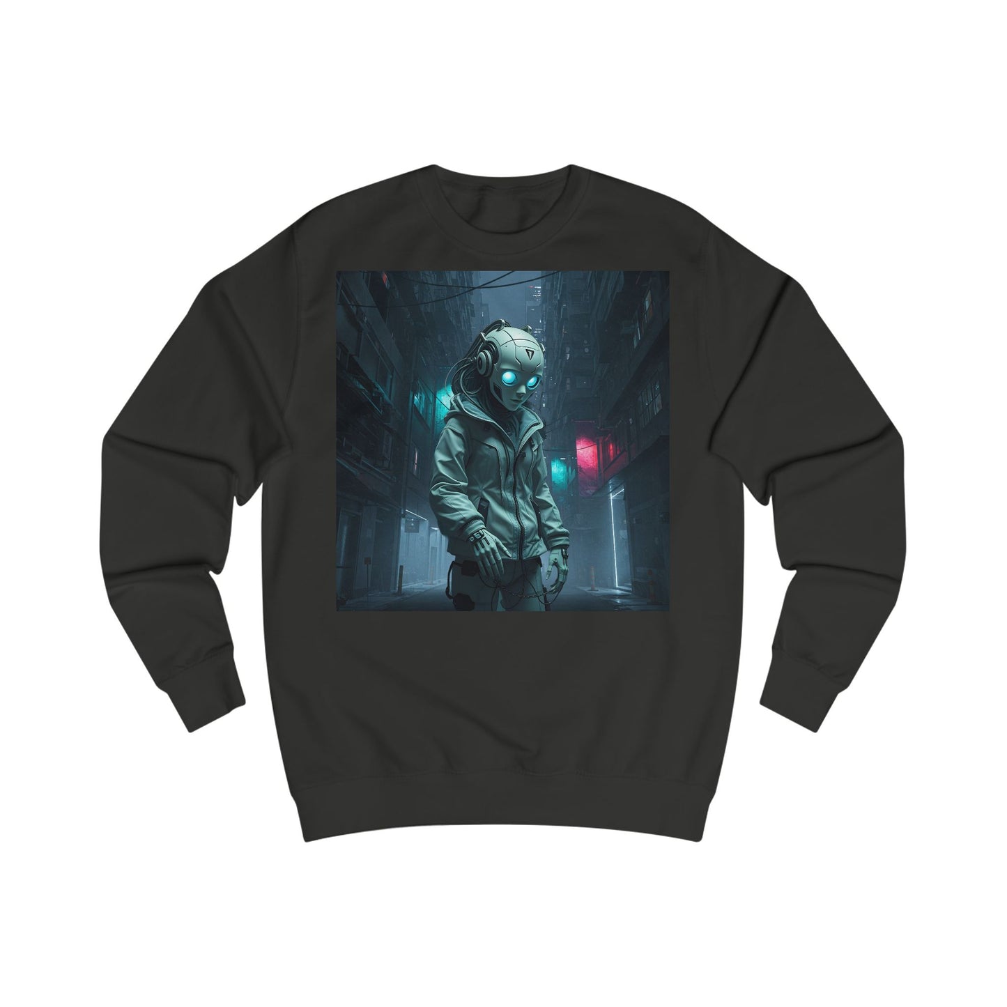 Futuristic Astronaut Unisex Sweatshirt, Cozy Casual Wear, Science Fiction Apparel, Perfect Gift for Space Lovers, Ideal for Cozy Nights
