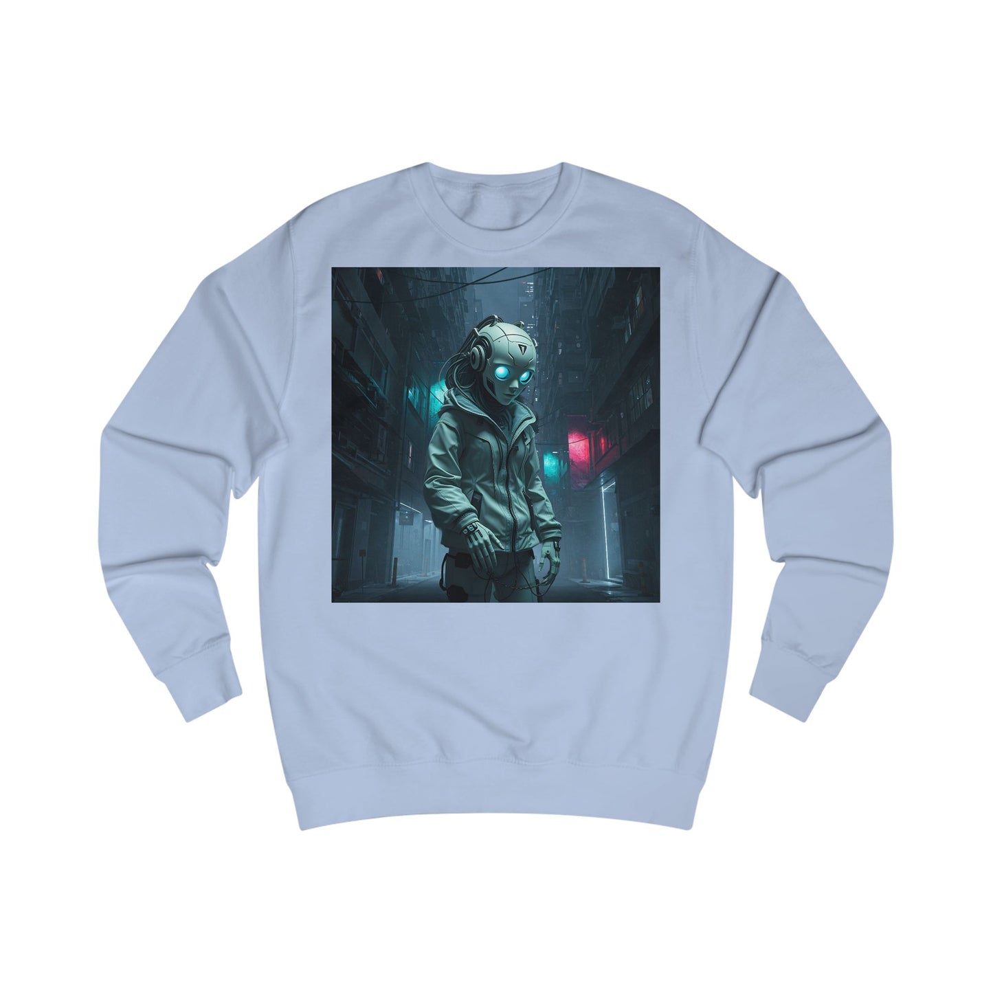 Futuristic Astronaut Unisex Sweatshirt, Cozy Casual Wear, Science Fiction Apparel, Perfect Gift for Space Lovers, Ideal for Cozy Nights