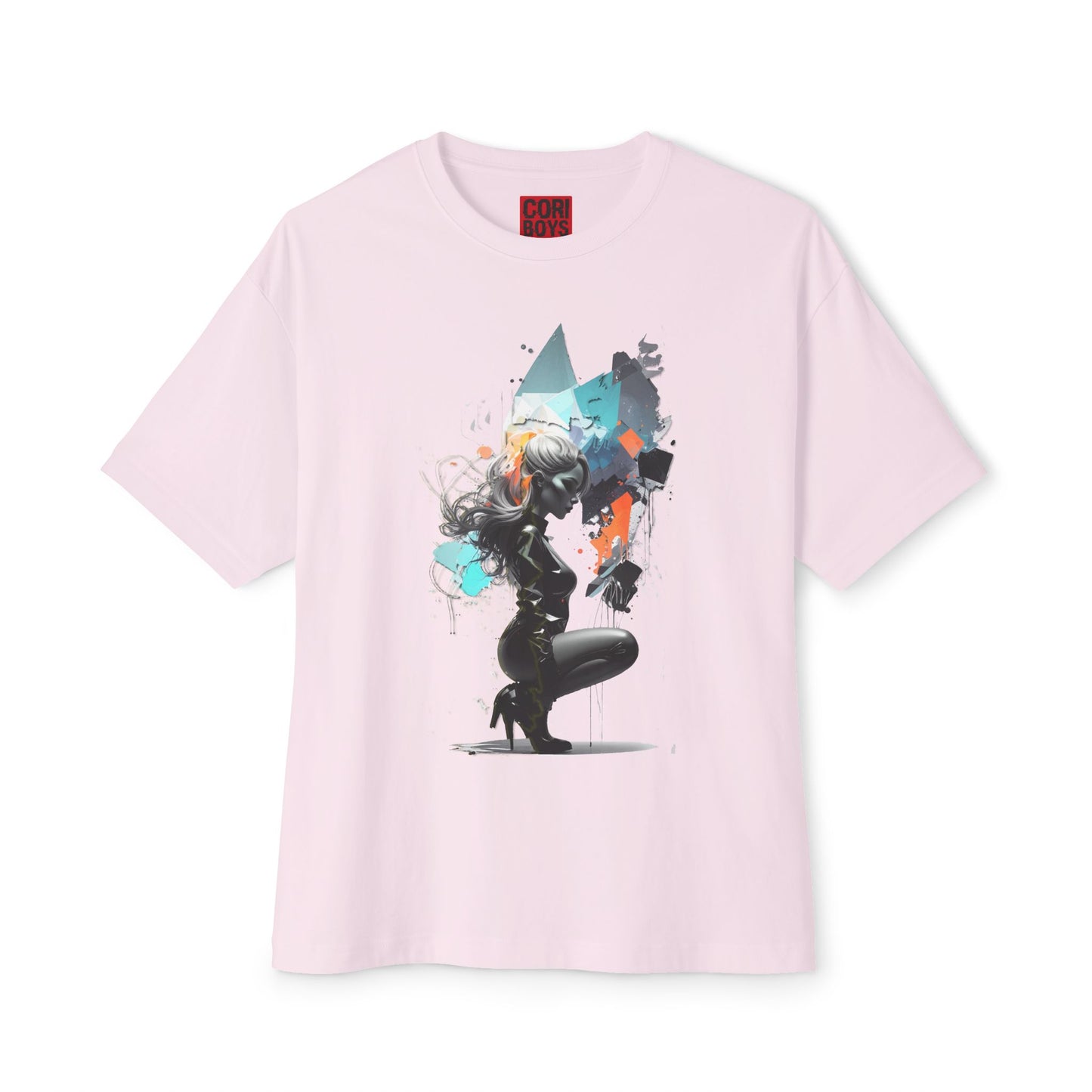 Artistic Unisex Oversized Boxy Tee - Trendy Graphic T-Shirt, Casual Wear, Gift for Art Lovers, Summer Outfit, Streetwear Style