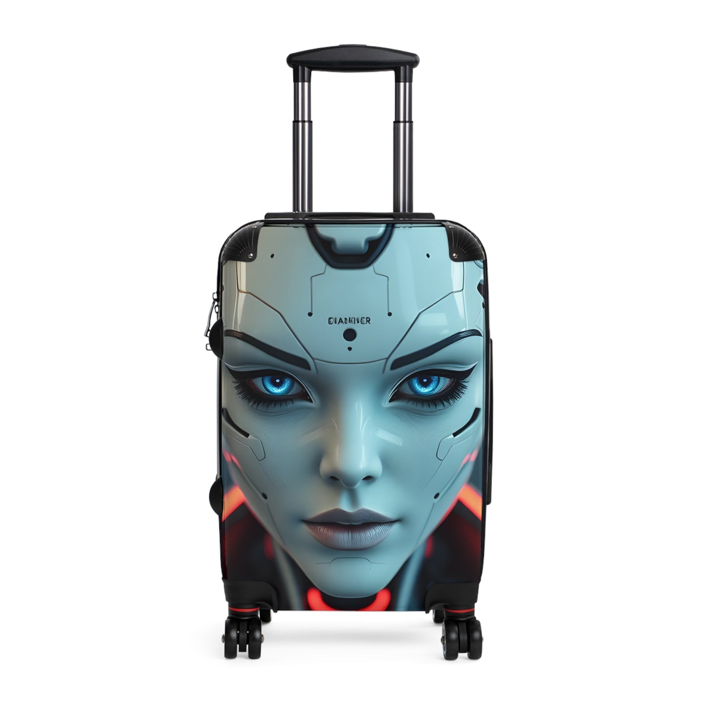 Futuristic Travel Suitcase - Stylish Carry-On for Adventurers, Geek Chic Luggage, Unique Travel Bag, Gift for Travelers, Customizable Design