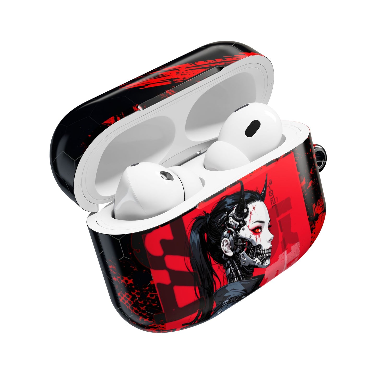 Cyberpunk AirPod Case - Stylish Reactive Design for Tech Lovers, Gifts for Gamers, Modern Charging Case, Unique Earbud Cover
