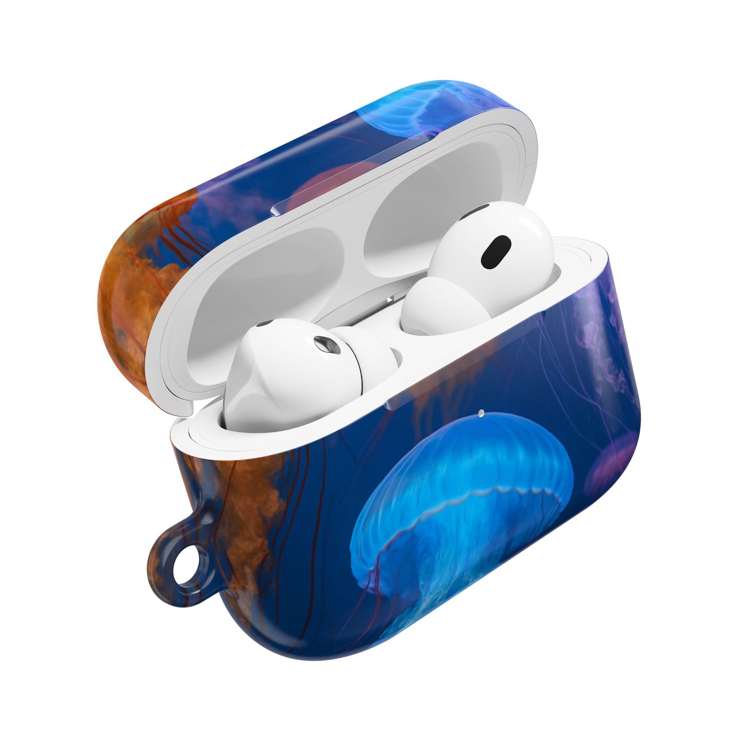 Vibrant Jellyfish AirPod Case, Ocean-Themed Accessory, Colorful AirPod Cover, Unique Gift for Ocean Lovers, Underwater Aesthetic
