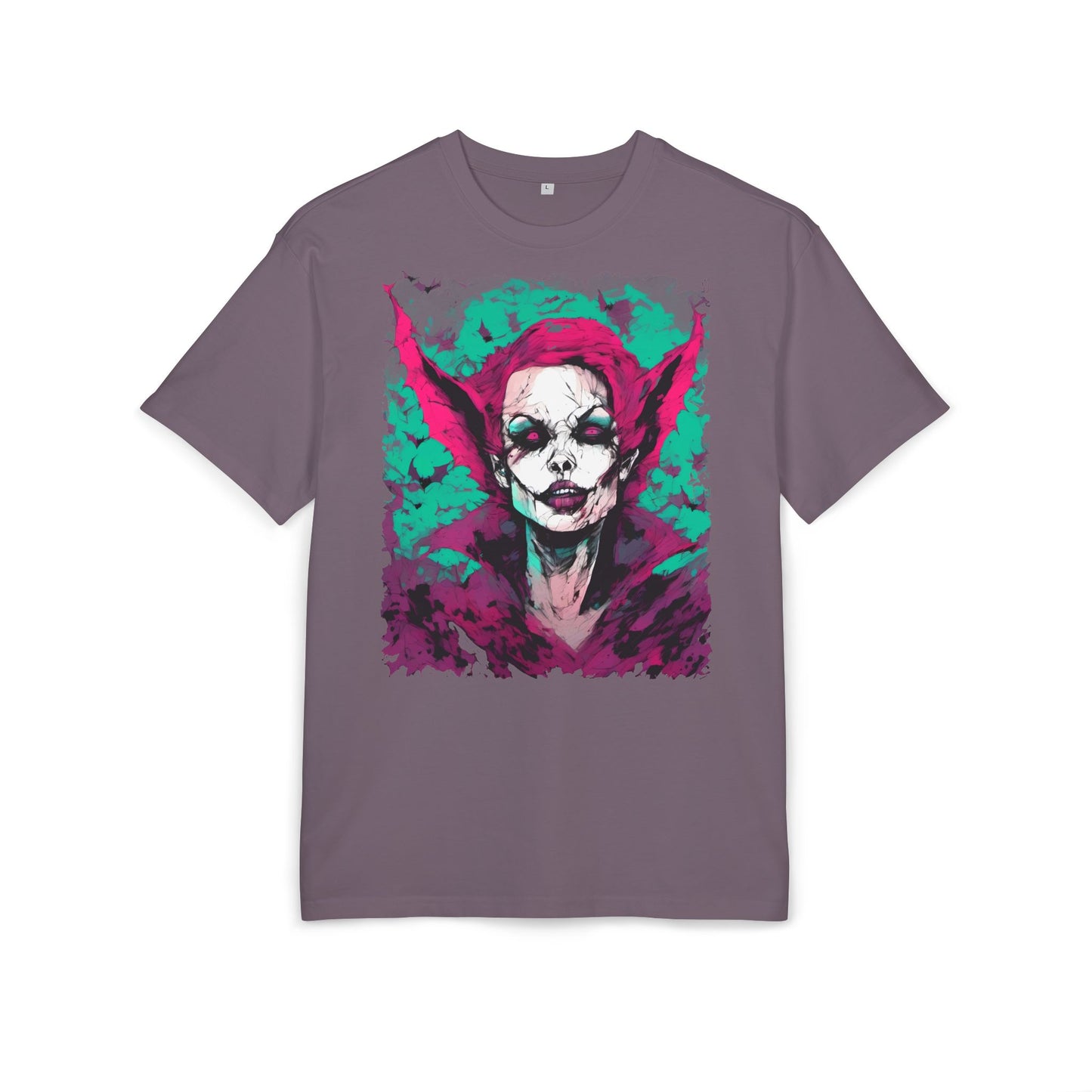 Eerie Portrait Unisex Oversized Tee | Unique Graphic Shirt for Halloween, Gift for Horror Fans, Scary Tee, Alternative Fashion