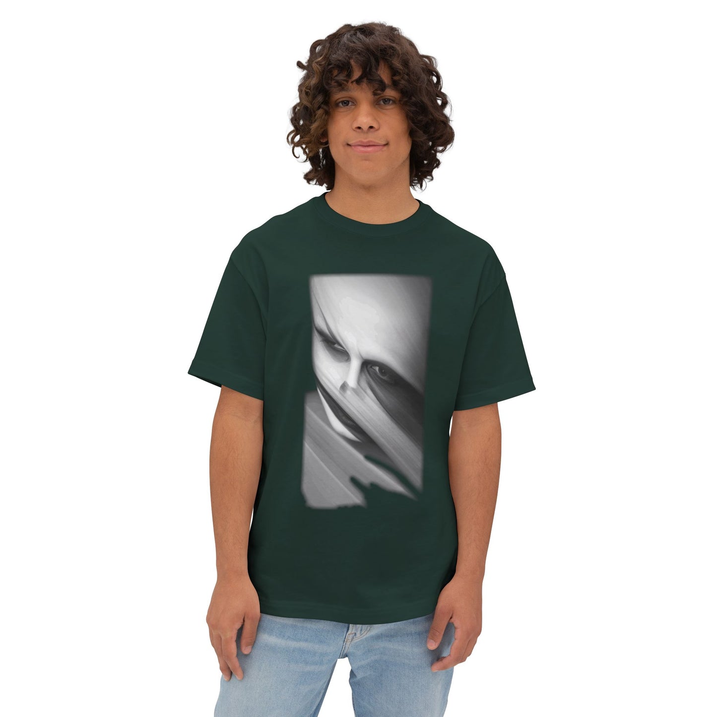 Artistic Unisex Oversized Tee, Trendy Streetwear Top, Graphic Tee for Casual Wear, Aesthetic Gift for Art Lovers, Fashion Statement Shirt