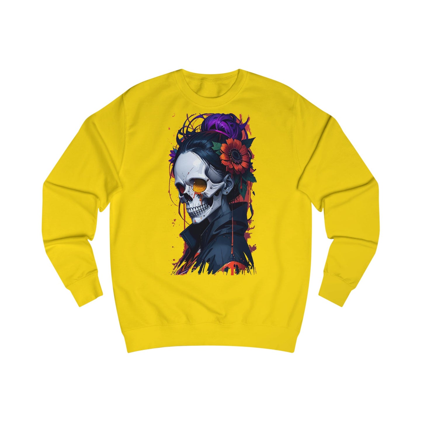 Sugar Skull Unisex Sweatshirt - Cozy Halloween Apparel, Day of the Dead Inspired, Gift for Him/Her, Fall Fashion