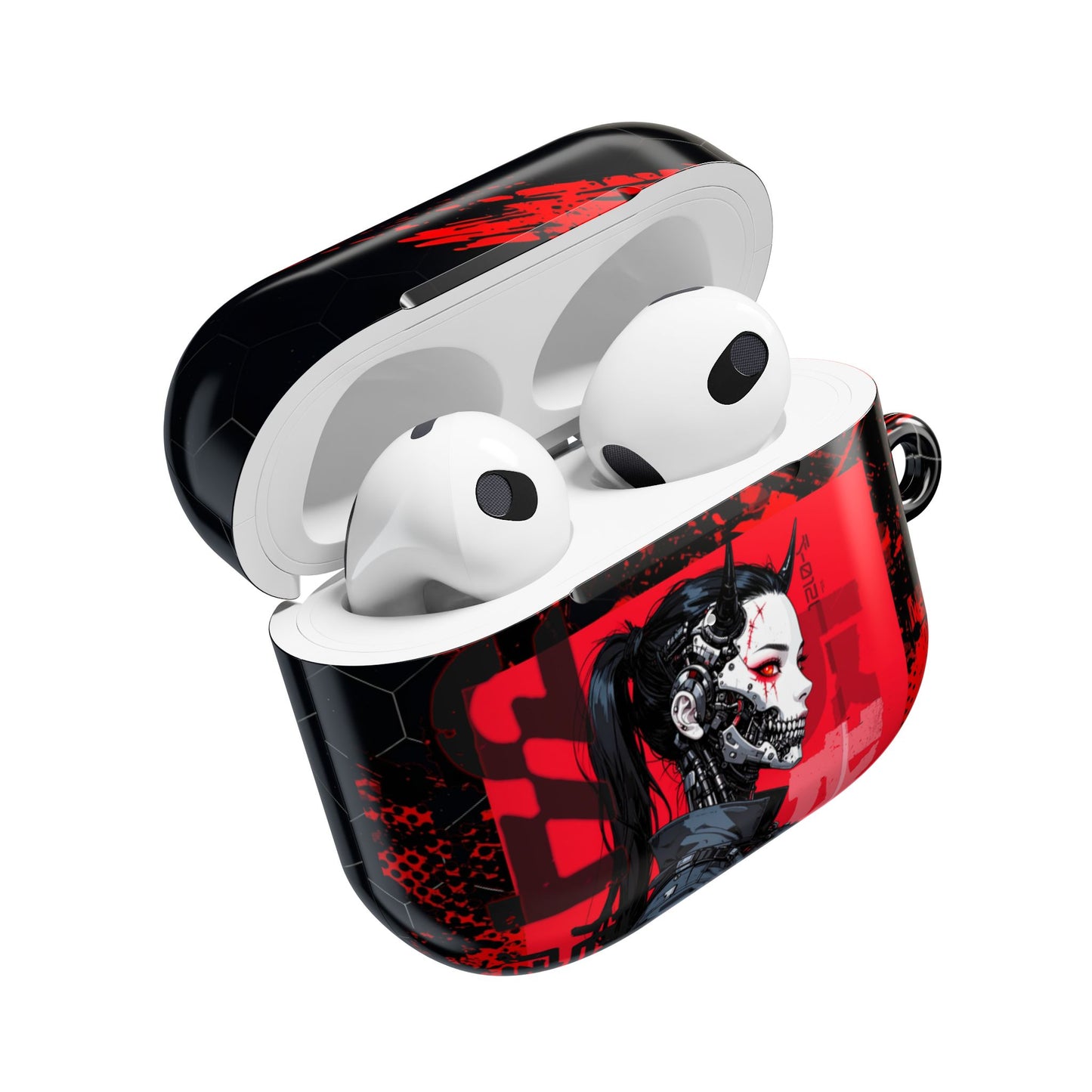 Cyberpunk AirPod Case - Stylish Reactive Design for Tech Lovers, Gifts for Gamers, Modern Charging Case, Unique Earbud Cover