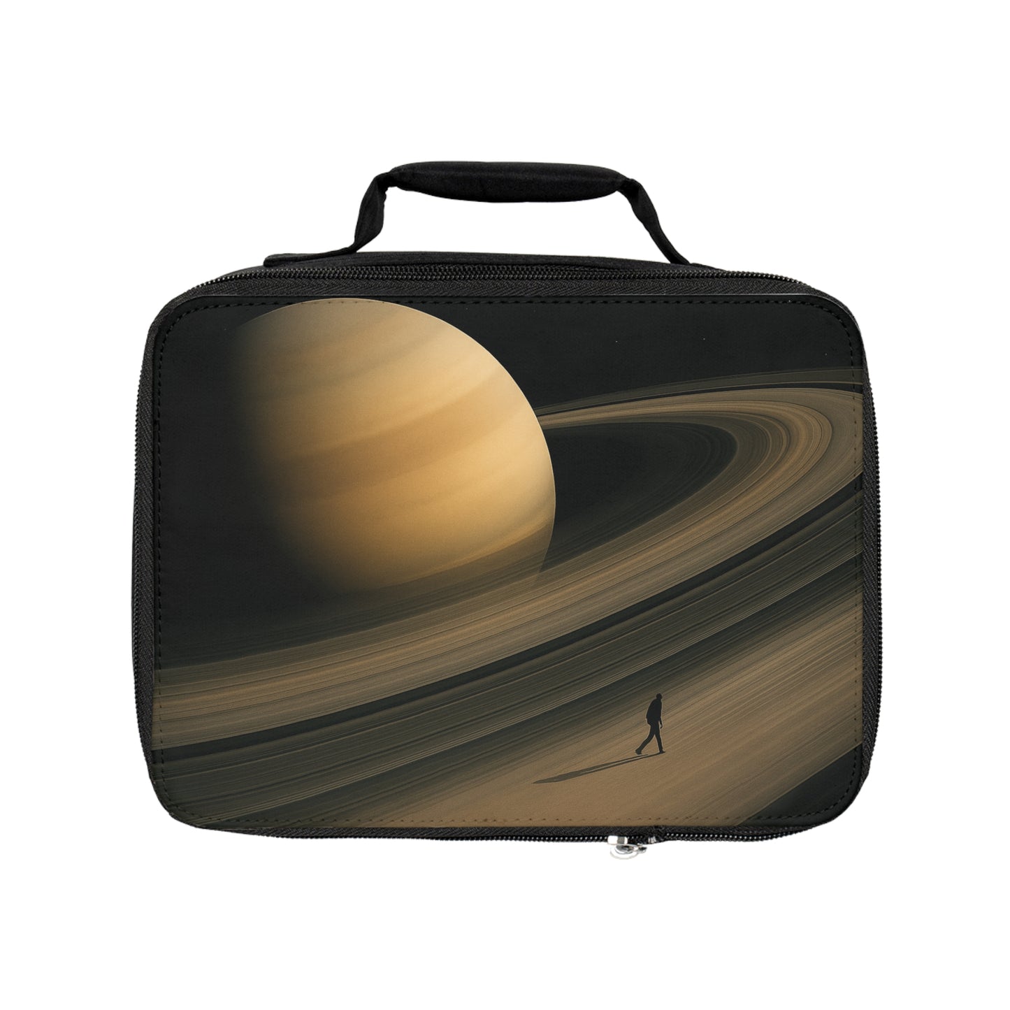 Cosmic Universe Lunch Bag with Saturn Design, Space-Themed Picnic Tote, Ideal for Kids and Adults, Perfect Gift for Astronomers