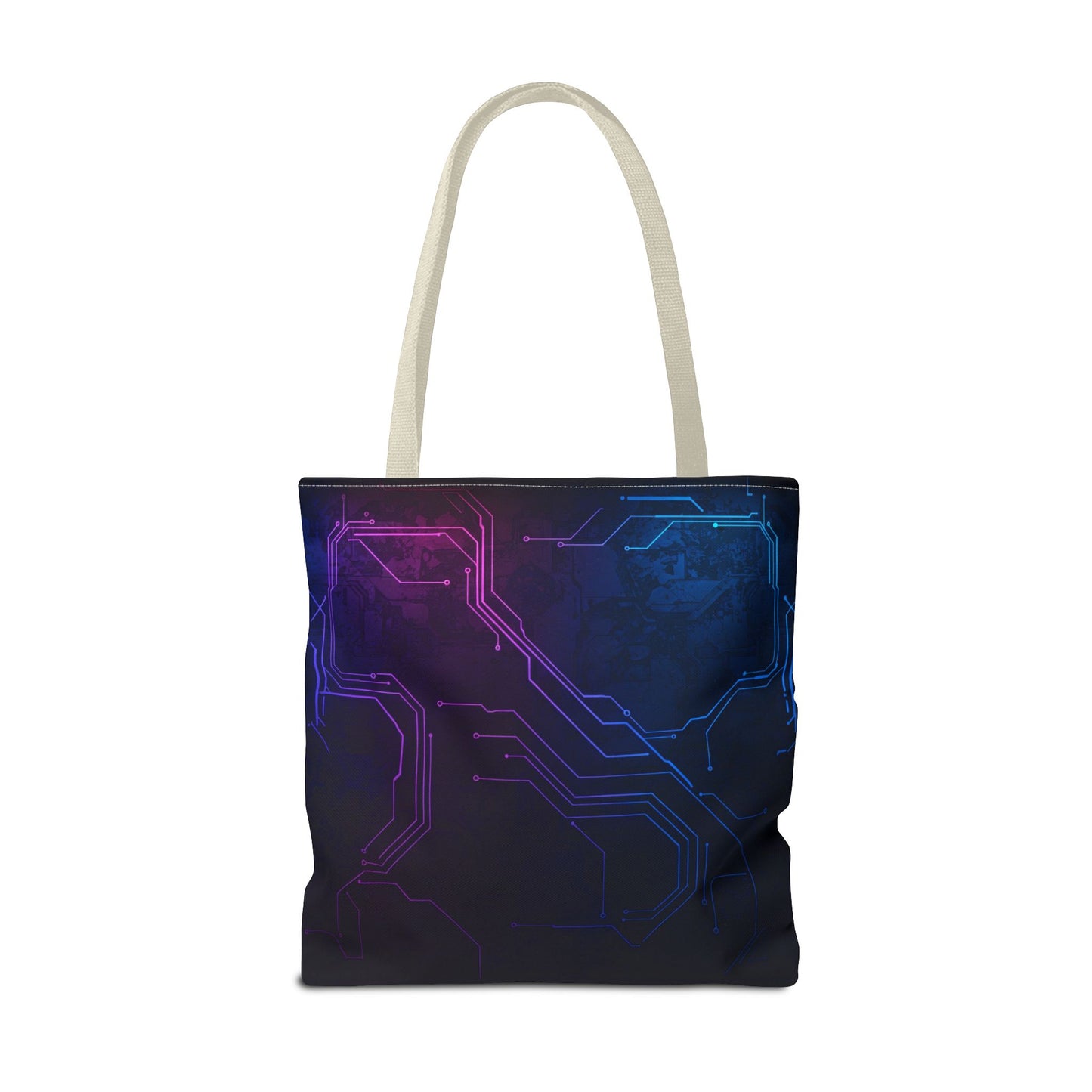 Futuristic Circuit Design Tote Bag | Tech Lover Gift, Stylish Shopping Bag, Geek Chic Tote, AOP Carryall, Unique Gift Idea