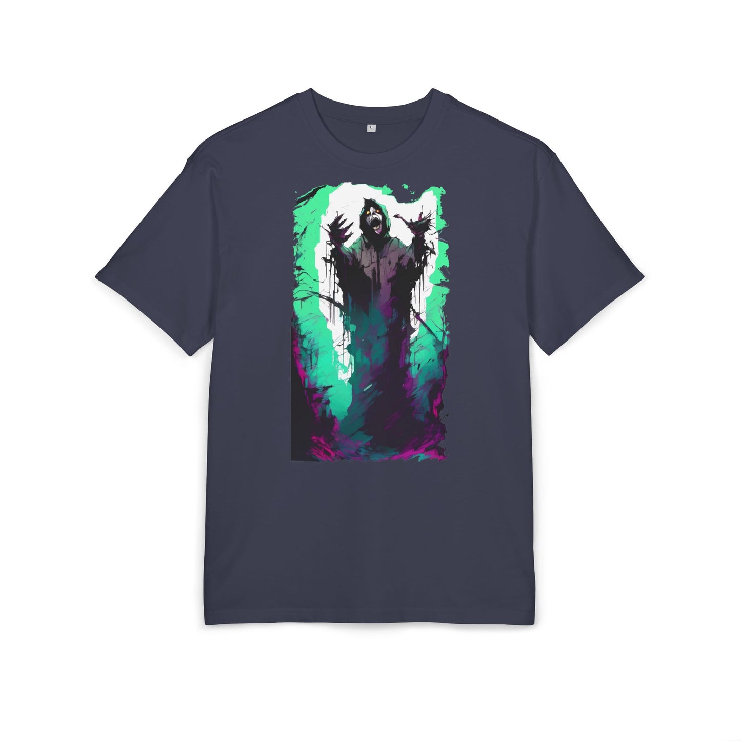 Mystical Oversized Tee - Unisex, Artistic Graphic Tee, Casual Wear, Gift for Art Lovers, Spooky Vibes Shirt