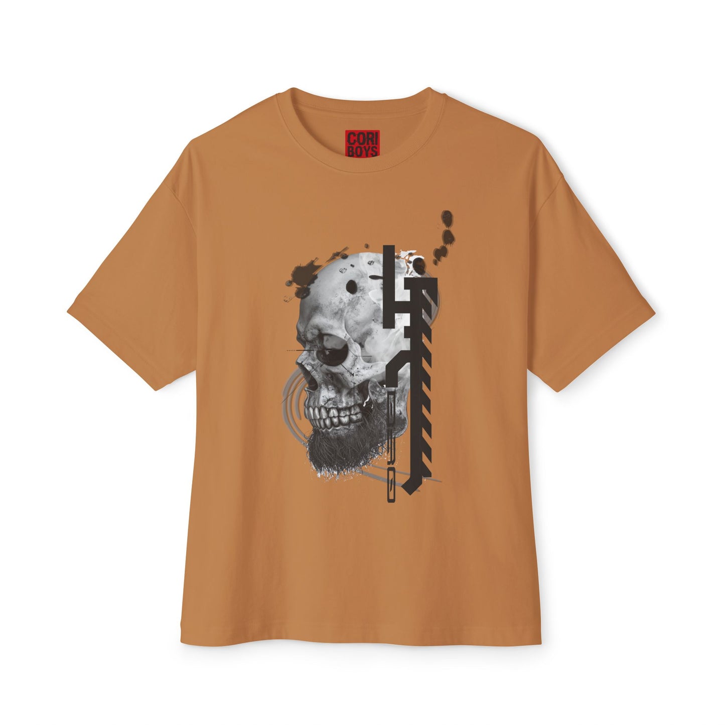 Gothic Skull Oversized Tee, Unisex Graphic T-Shirt, Edgy Streetwear Top, Alternative Fashion Apparel, Casual Wear for Events