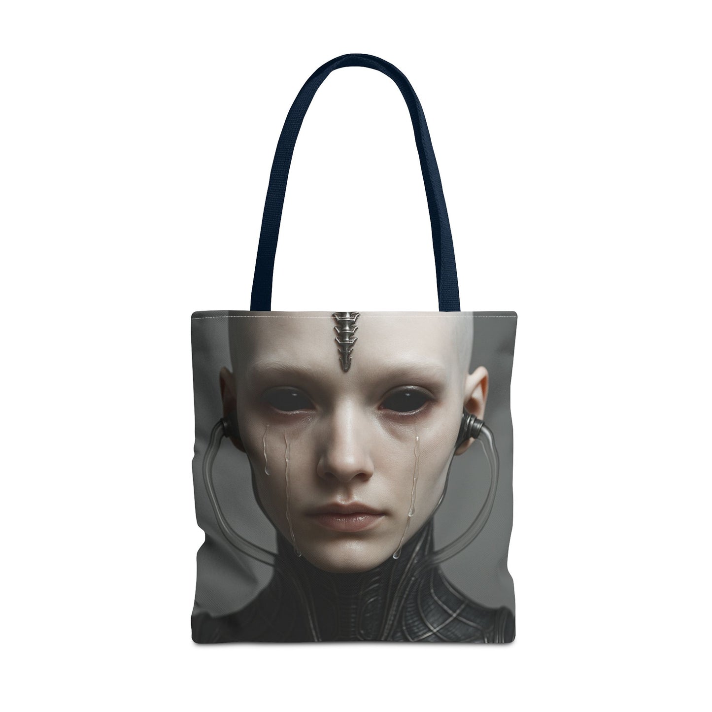 Futuristic AOP Tote Bag | Sci-Fi Style for Everyday Use, Gift for Geek Culture, Urban Accessories, Fashionable Shopping Bag