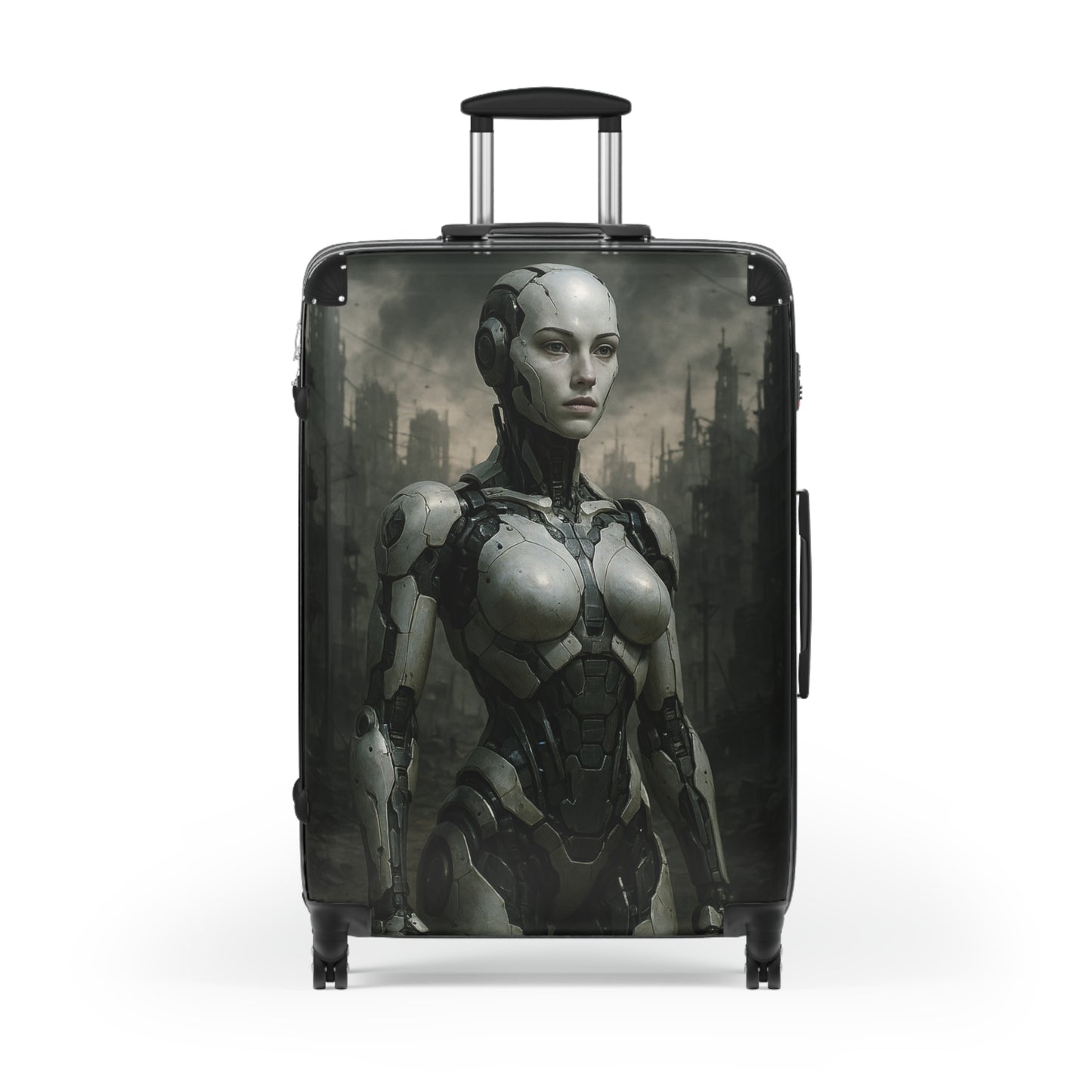 Futuristic Robot Suitcase | Travel Gear, Luggage, Gift for Tech Lovers, Adventure Bag, Unique Travel Accessories