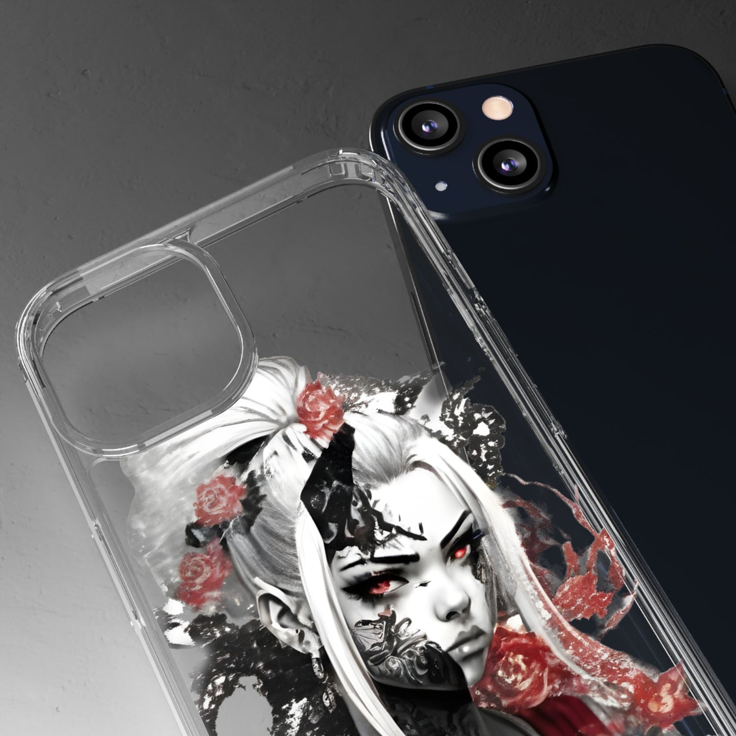 Mystical Warrior Clear Phone Case - Stylish & Protective