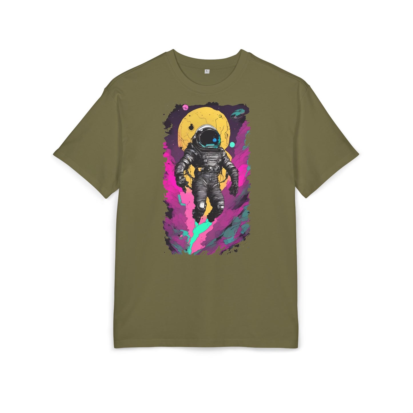 Cosmic Astronaut Tee, Unisex Oversize Tee, Space Graphic Shirt, Retro Astronaut T-Shirt, Gift for Space Lovers, Unique Graphic Tee