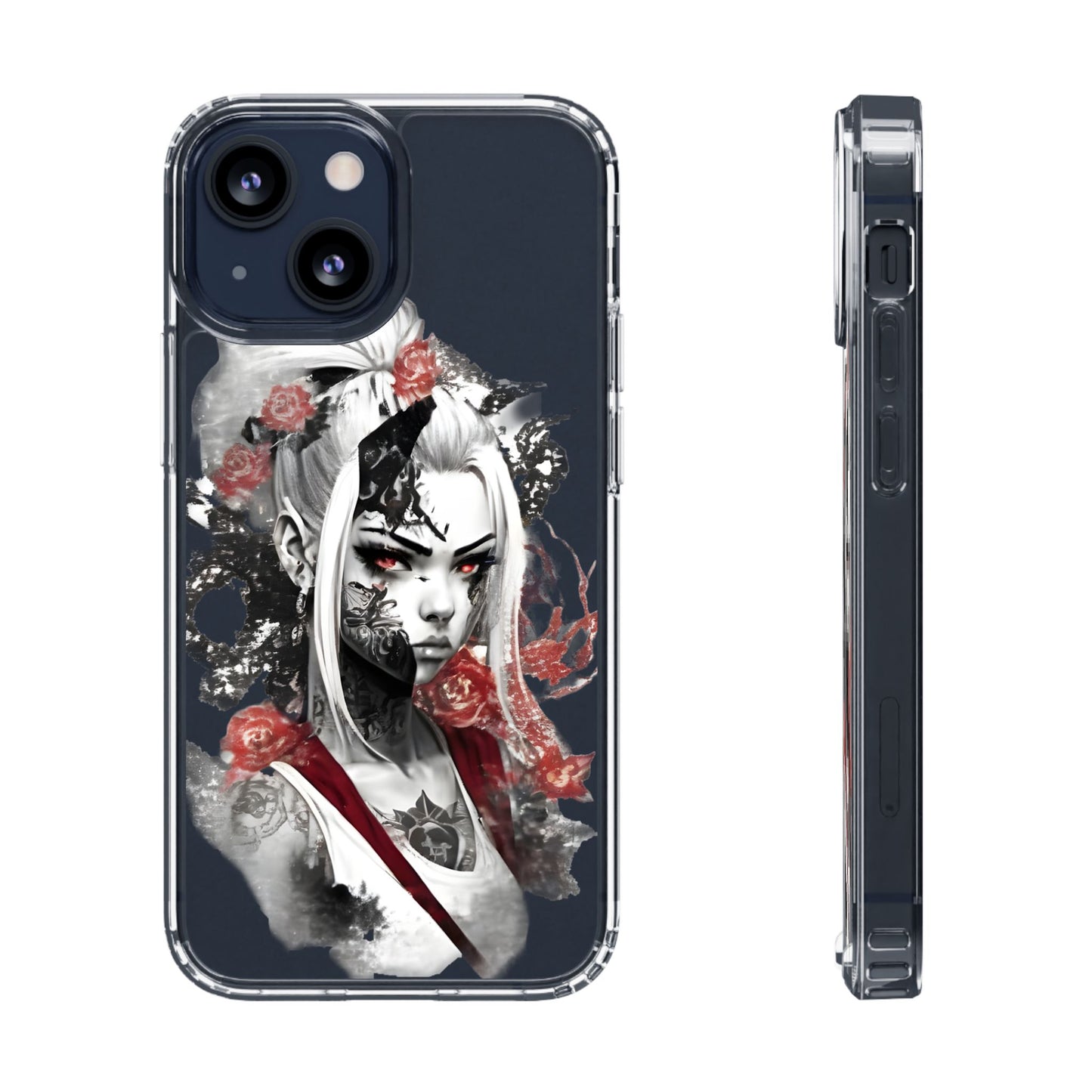 Mystical Warrior Clear Phone Case - Stylish & Protective