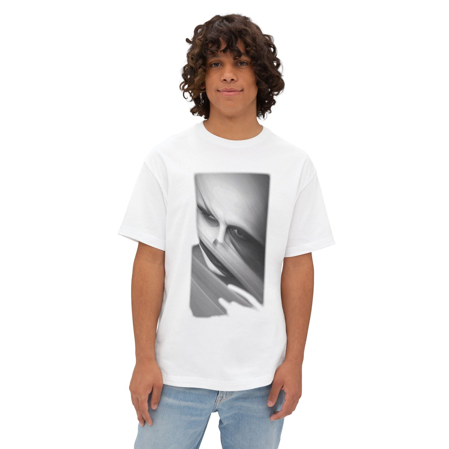 Artistic Unisex Oversized Tee, Trendy Streetwear Top, Graphic Tee for Casual Wear, Aesthetic Gift for Art Lovers, Fashion Statement Shirt