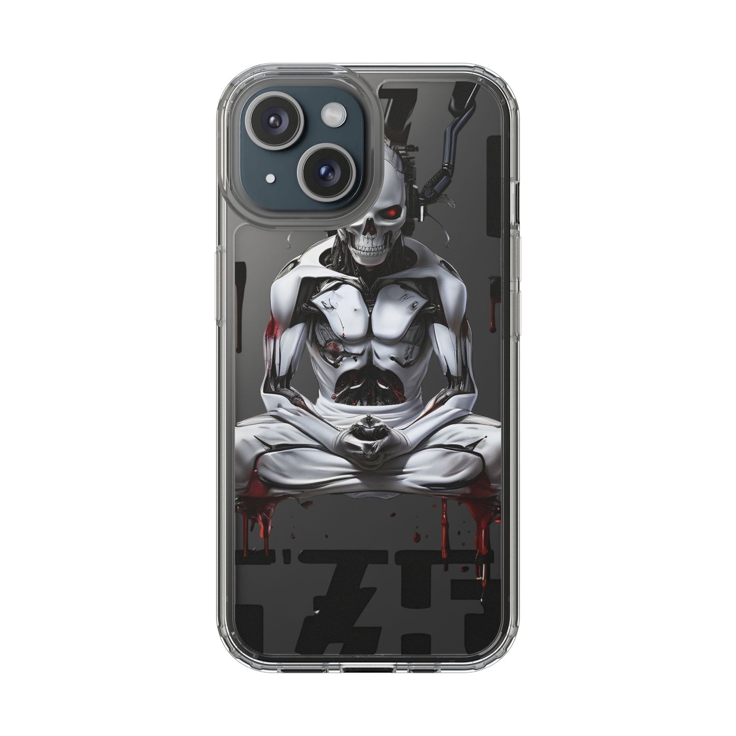 Clear Phone Cases with Cyber Design